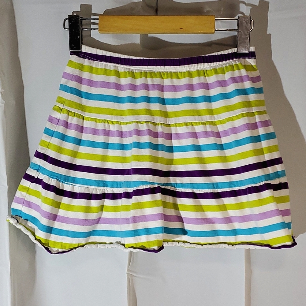 Children's Place Striped Skort (Skirt & Shorts) in a Kids Size 14